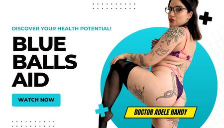 Hairy Tattooed doctor in stockings helps you to cum