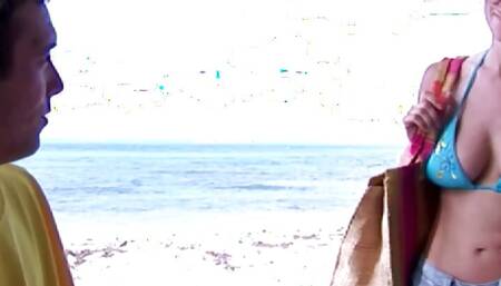 Hot meeting on vacation young woman gets banged hot by