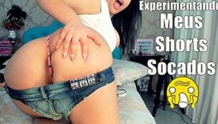 Trying on my Short Shorts, Showing off the panties MAKING YOU cum IN MY ASS - Clothing Haul - SHORTS