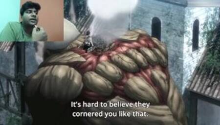 ATTACK ON TITAN , ATTACK TITAN VS ARMOURED TITAN ANIME REACTION