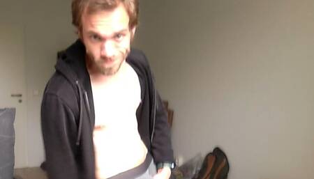 Idiot Bator Bro Gooning Out Like Crazy in the Guest Room