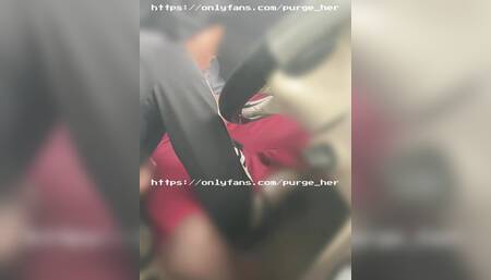 She Suck My Dick Outside While People Watch Us