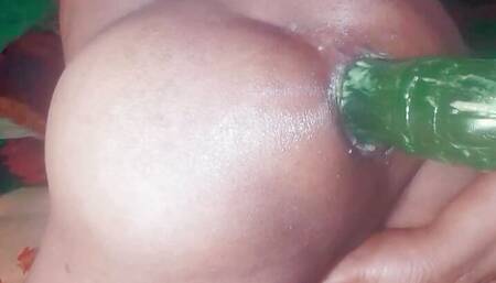 Husband take hand in ass by wife,s