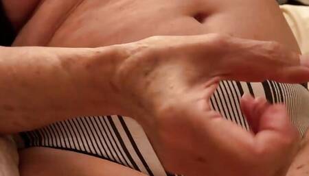 Step Aunt Ann Gives Best JOI and Gets Loads Of Cum On Her Sexy Feet and Toes