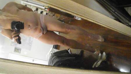 Hand held self deprication and erection-ation mirror love