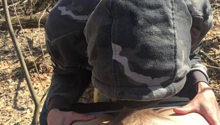 I Caught a Femboy in the Park and Made Him Suck My Cock
