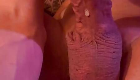 Boy is sucking Daddies cock wet before he will get it in his tight young ass