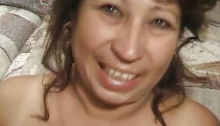 Chubby mature granny with two cocks