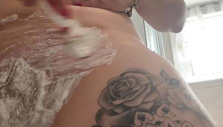 I Shave My Pussy! at First She Was Very Shaggy and Hairy and Then Turned Into Smooth