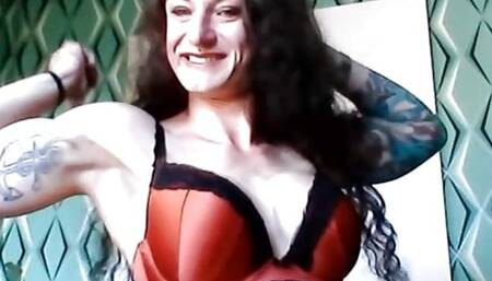 Fitness Babe's Flexing in Satin Lingerie