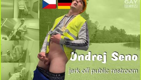 German Gay Porn with Ondrej Seno by Gayheim (directorscut) Jerk off Public Restroom
