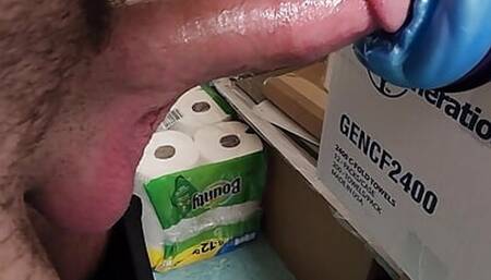 Fucking fleshlight after a pump and clamping PE session