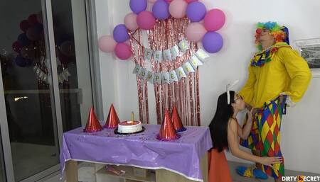 I FUCK BIRTHDAY GIRL AT HER FATHER'S HOUSE WHILE HE WORKS