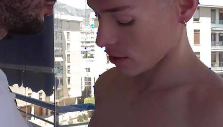 FULL ON FUCKING PUBLIC VIEW ON VERANDA!