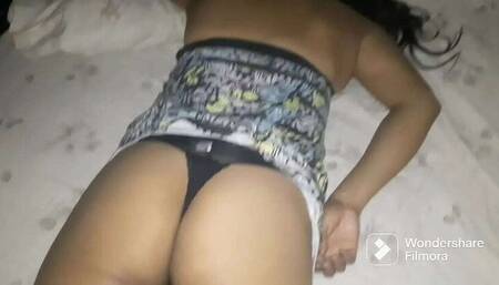 Filling My Sis-in-Law's Booty with Cream after the Bash