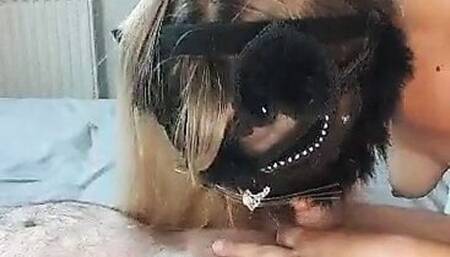 Deepthroat blowjob before bed