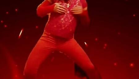 Sexy diabolical demon bitch loves erotic dancing and rough fun