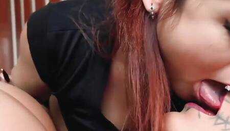 Busty Latina Mia Playing Sex Doll Role with a Horny Couple