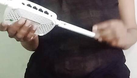 Black Hijab Desi Wife Wireless Device Fucking