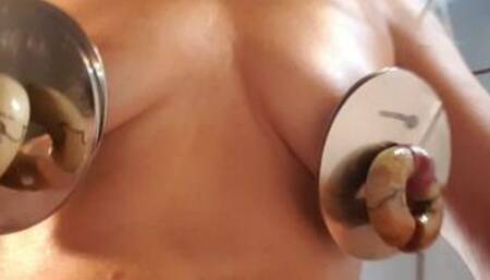 nippleringlover huge nipple shields big nipple rings stretched nipple piercings pierced pussy thong