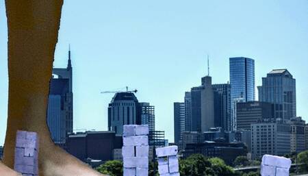 Giantess Soles Destroy Tiny Buildings 4k