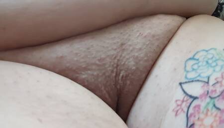 Fat pussy eats vibrator