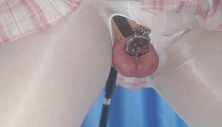 chastity crossdresser multiple sissy orgasm