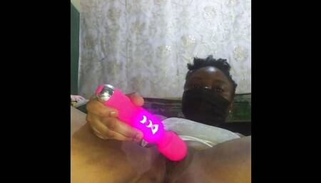 Petite Babe enjoys masturbating with her toy