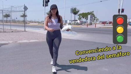 The Traffic Light Vendor: Tifanny Gets Sucked Off and Swallows Cum in Public