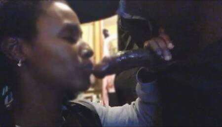 Cum in Sexy Ebony MILFs Mouth Compilation