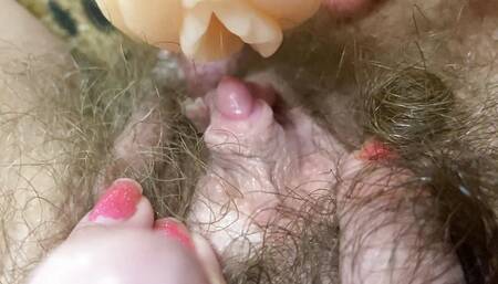 Hardcore Huge clitoris orgasm extreme closeup vagina fuck