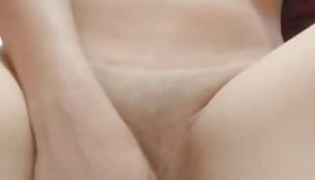 Quick playing my wet pussy on restroom