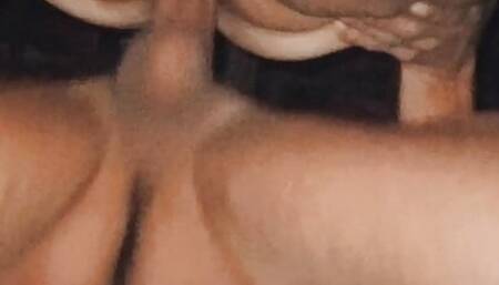 The best view from below: a pussy dripping with lust and fucked by a big cock