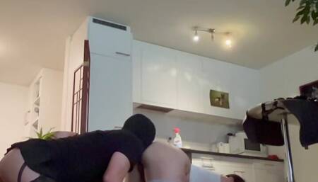 Giving pleasure to the Mistress (Rimming, Cum on Boots, Sperm licking)