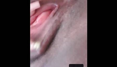 Unfaithful wife masturbates with her lover by video call