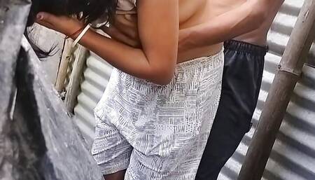 Wife sex Outdoor By Friend fuck deep