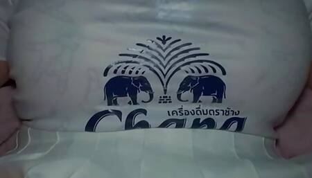 Teen big ass with white skirt love to riding dick and recieve cum load