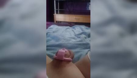Dildo Makes My Sissy Clit Piss