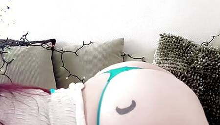 A wood elf deeply loves the big pink dildo