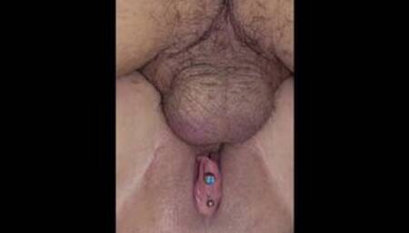 Stranger cums deep in wife's pussy, gives her a huge  creampie!!!