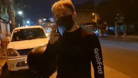 New viral 2022 Pinoy grab food rider Swerte naka Isa kay ganda Pinay scandal