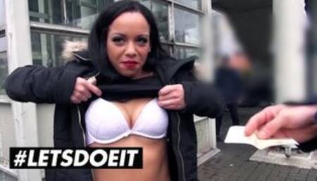 German Brunette Danny Bubbles Gets Dicked Down In The Car