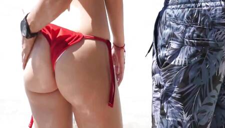 Small Tits Latina Angy Fucked in the Beach