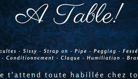 French Dirty Talk   Your Mistress milks you at the table and makes you eat your