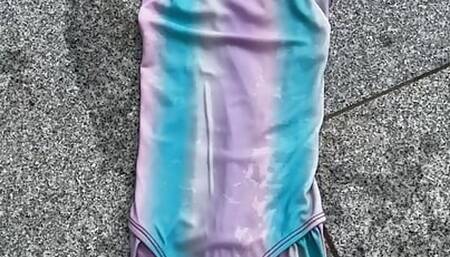 Swimsuit pissing