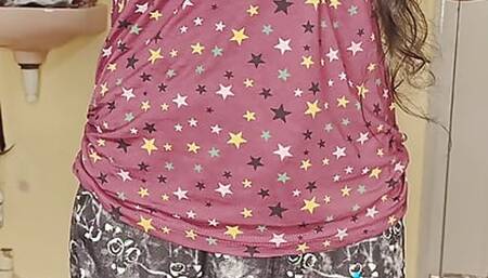 New bhabhi ka romance sexy body open chut or boobs live
