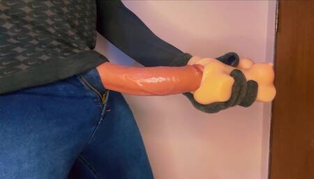 Naughty Blonde Gets a Nice Cumshot From a Big, Thick Dick