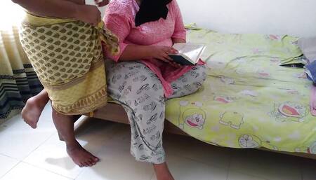 I tutored a Teen 20y old Hot College girl, fucked her when she failed exam - Bed cumshot