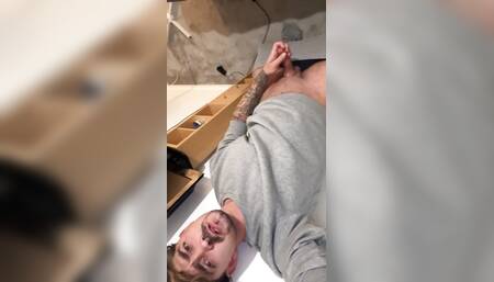 British chav dad in tracksuit from police cells being banged up for 3 days was honey rubbing hisself