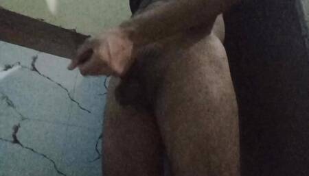 Indian men try to make cock harder and big.